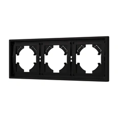 Изображение Рамка 3 поста пластиковая Arlight TENDO, черный soft-touch 054650